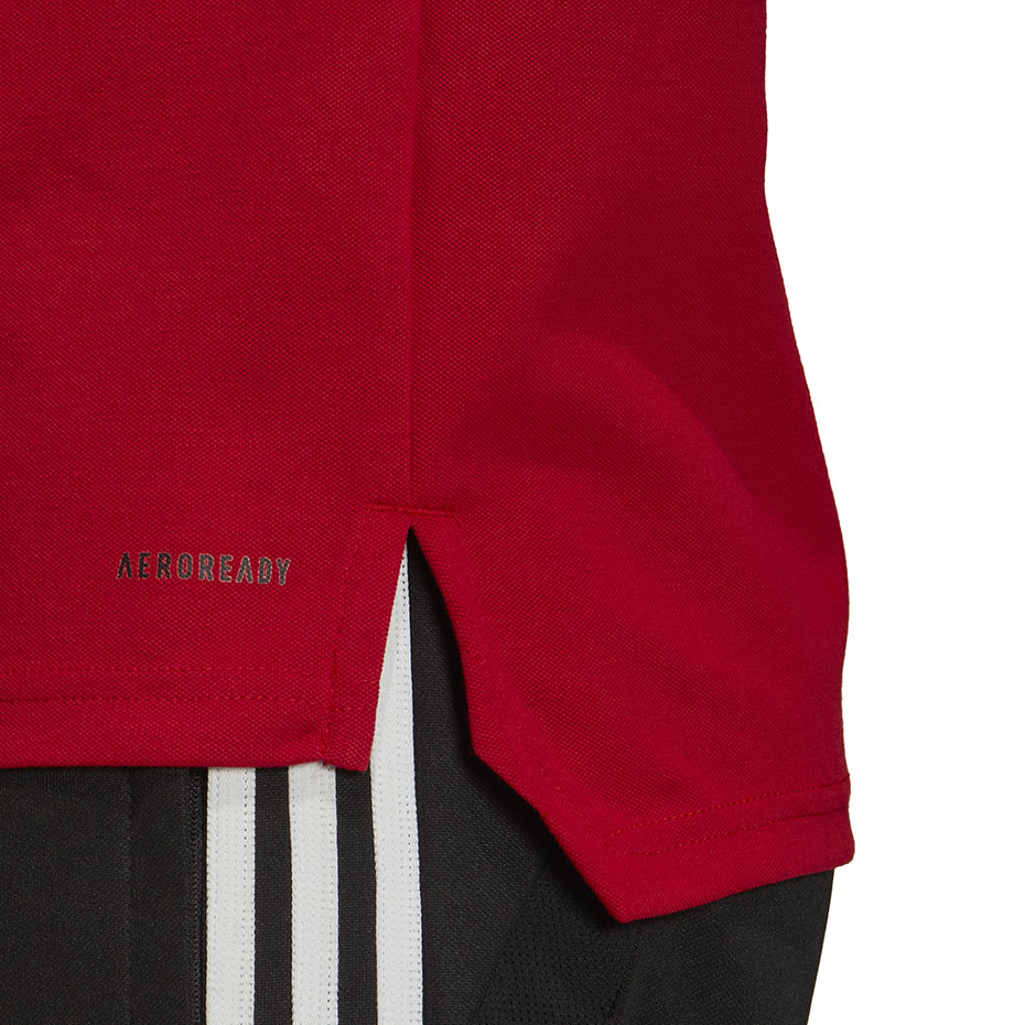 Koszulka męska adidas Condivo 20 Polo czerwono-biała ED9235 - obrazek 9