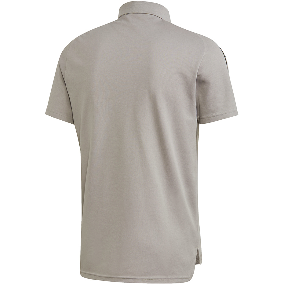 Koszulka męska adidas Condivo 20 Polo szaro-czarna ED9247 - obrazek 2