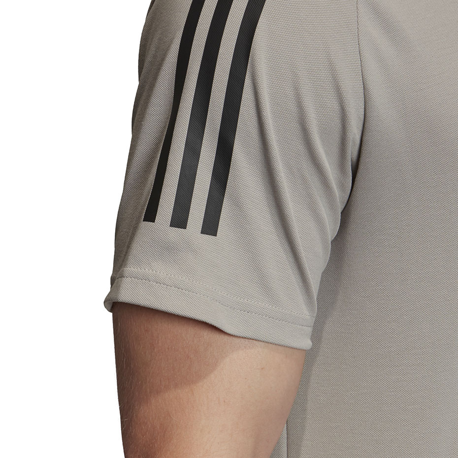 Koszulka męska adidas Condivo 20 Polo szaro-czarna ED9247 - obrazek 4