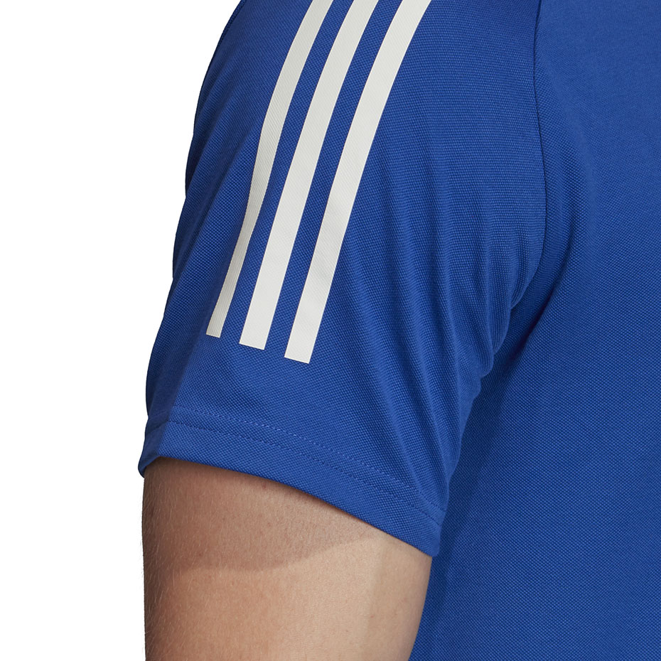 Koszulka męska adidas Condivo 20 Polo niebiesko-biała ED9237 - obrazek 8