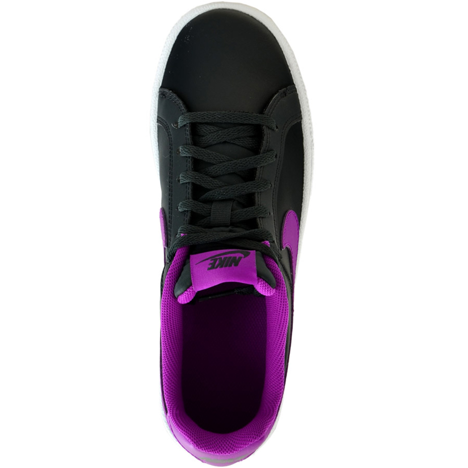 Buty damskie Nike Court Royale czarno różówe GS 833654 004 - obrazek 2