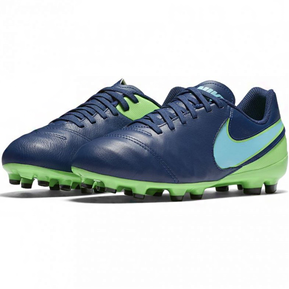 Buty piłkarskie Nike Tiempo Legend VI FG JR 819186 443 - obrazek 4