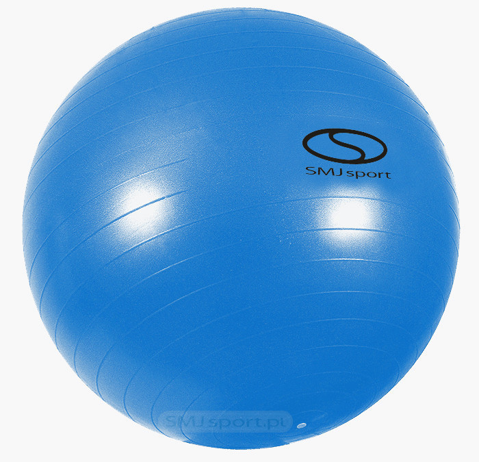 PIŁKA GIMNASTYCZNA Z POMPKĄ SMJ GB-S 1105 55cm niebieska