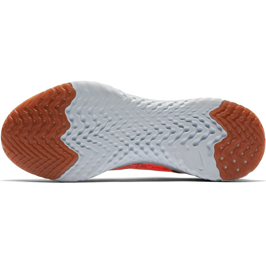 Buty damskie do biegania Nike Epic React Flyknit bordowo-pomarańczowo-czarne AQ0070 601 - obrazek 6