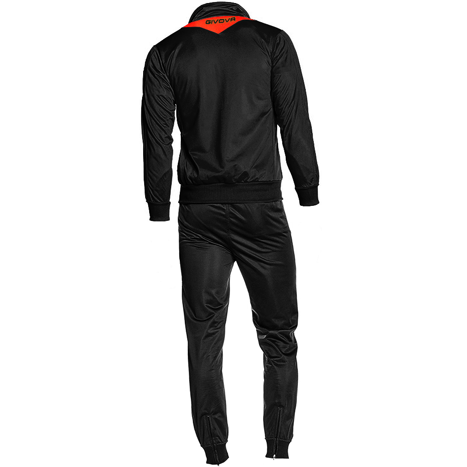 Dres Givova Tuta Visa Fluo czarno-pomarańczowy TR018F 1028 - obrazek 2