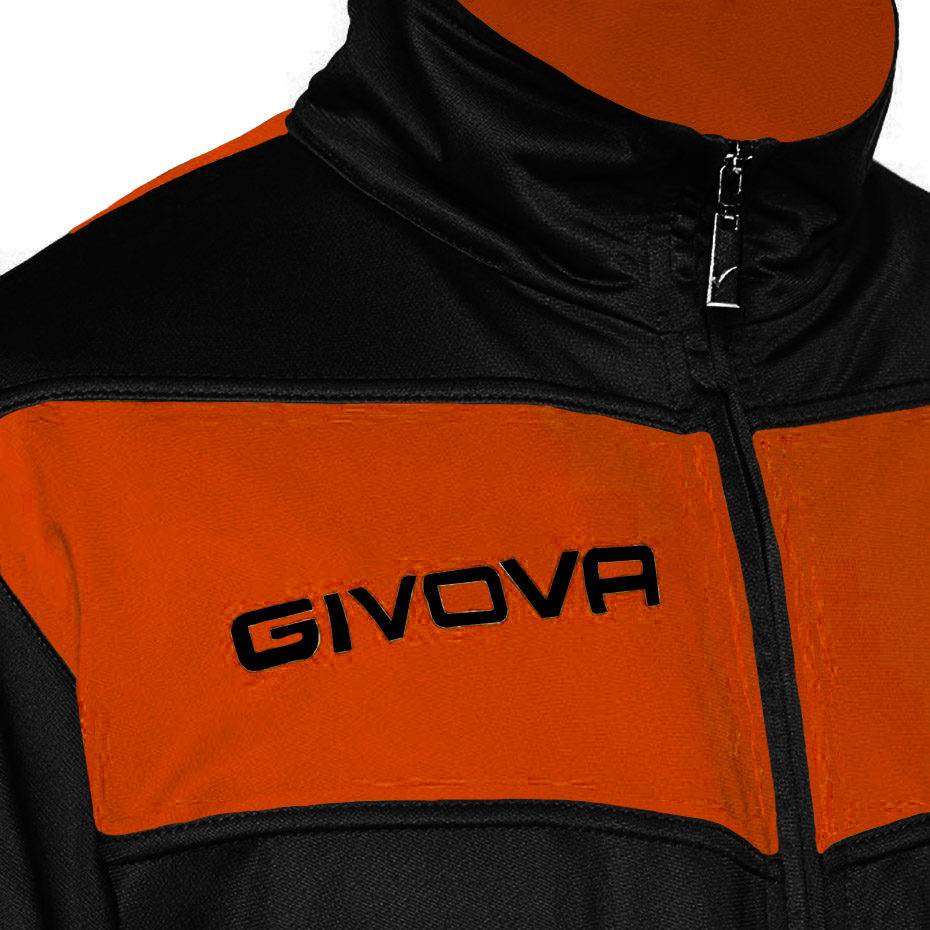 Dres Givova Tuta Visa Fluo czarno-pomarańczowy TR018F 1028 - obrazek 3