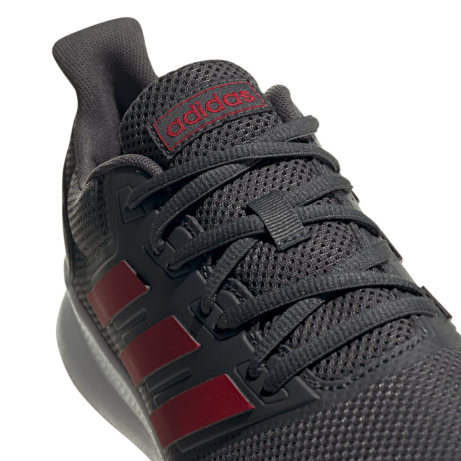 Buty męskie adidas Runfalcon szaro-czerwone EG8602 - obrazek 5