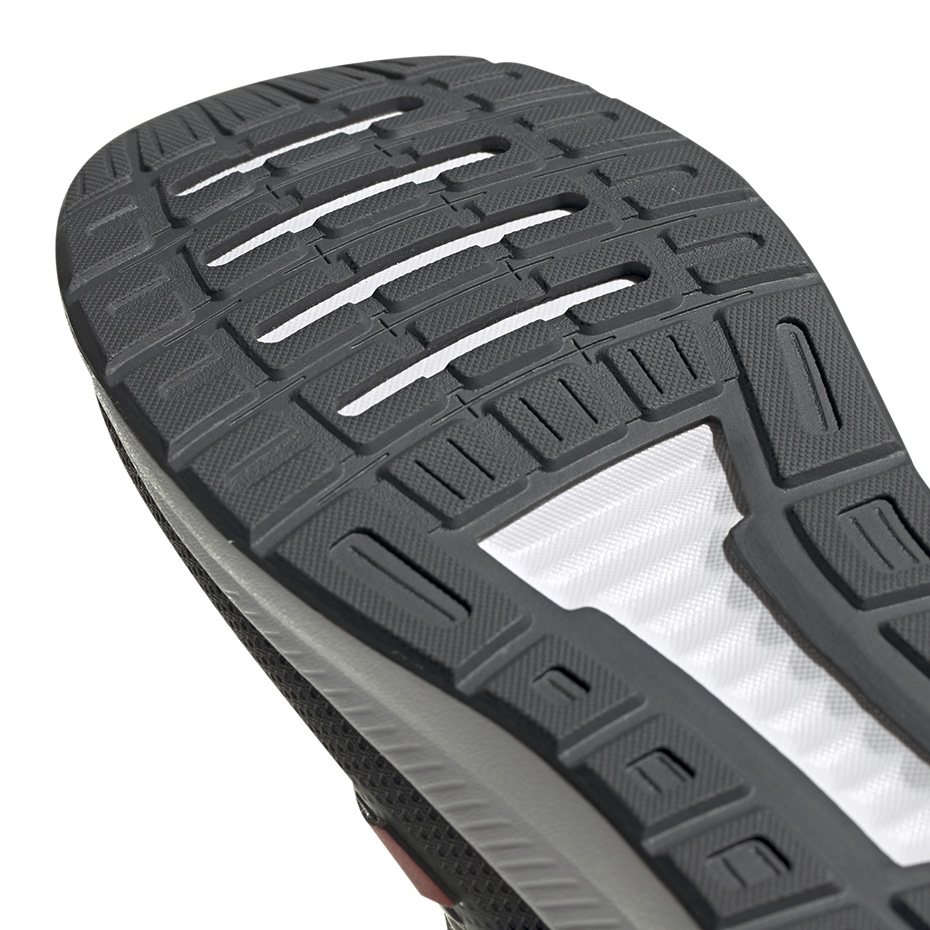 Buty męskie adidas Runfalcon szaro-czerwone EG8602 - obrazek 6