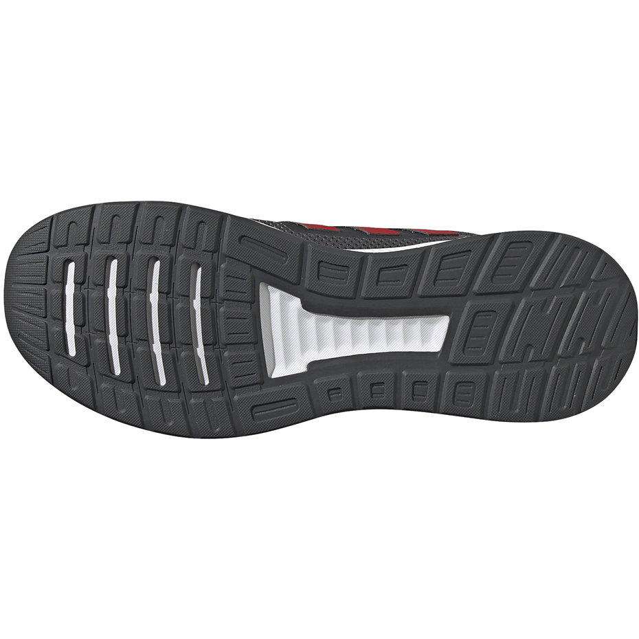 Buty męskie adidas Runfalcon szaro-czerwone EG8602 - obrazek 7