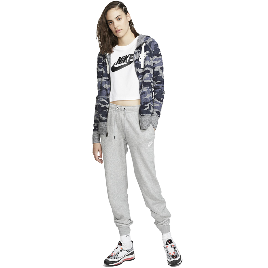 Spodnie damskie Nike W Essential Pant Reg Fleece szare BV4095 063 - obrazek 3