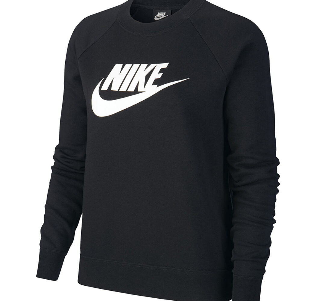 Bluza damska Nike Essentials Crew FLC HBR czarna BV4112 010