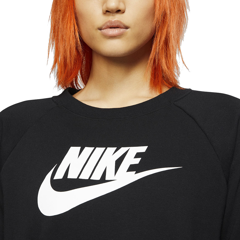 Bluza damska Nike Essentials Crew FLC HBR czarna BV4112 010 - obrazek 6