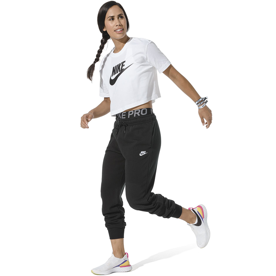 Spodnie damskie Nike W Essential Pant Reg Fleece czarne BV4095 010 - obrazek 5
