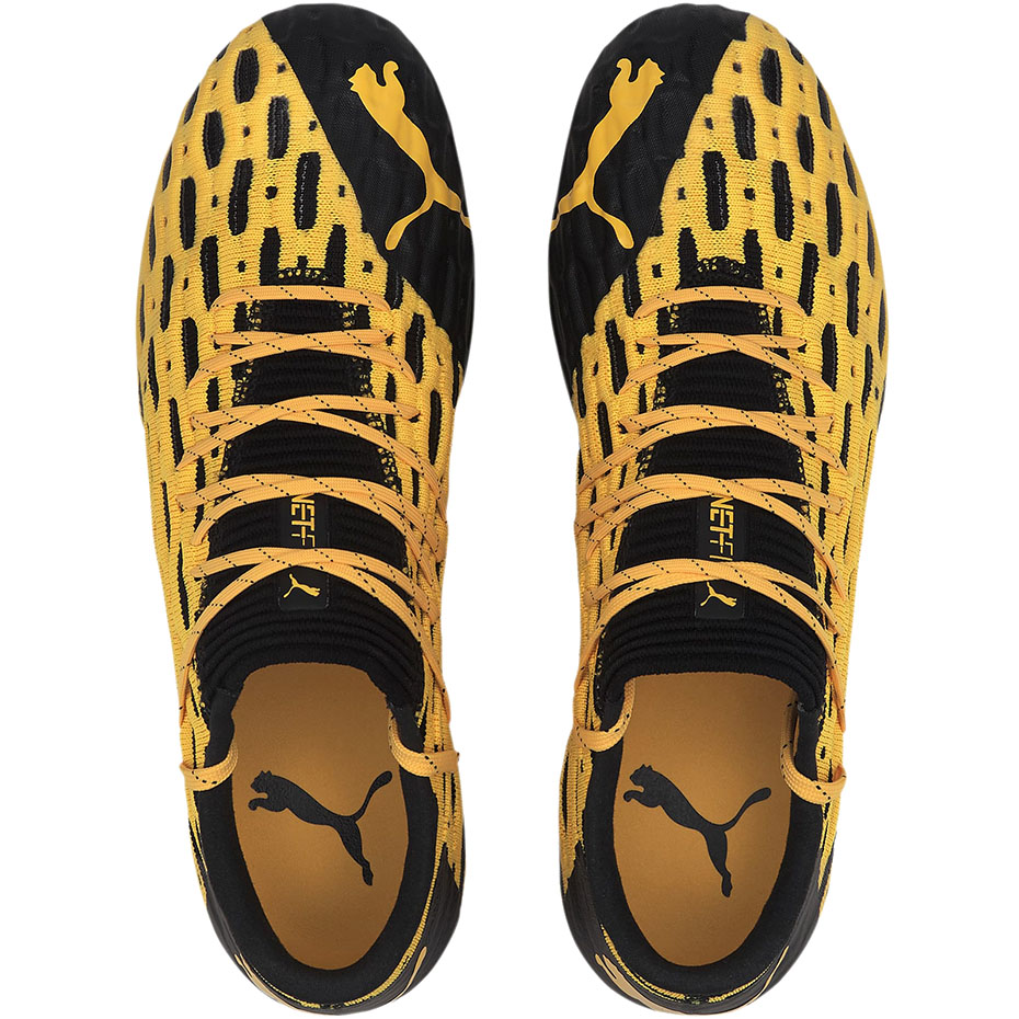 Buty piłkarskie Puma Future 5.1 Netfit Low FG AG żółte 105791 02 - obrazek 2