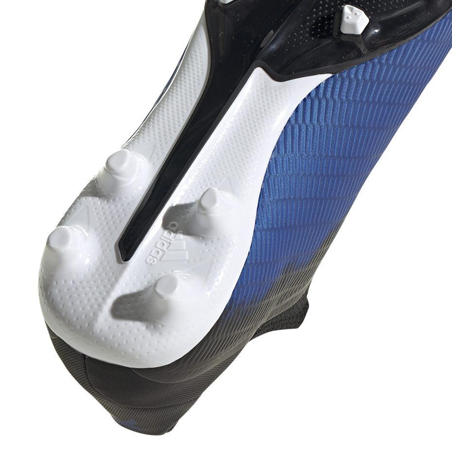 Buty piłkarskie adidas X 19.3 LL FG niebiesko-czarne EG7178 - obrazek 6