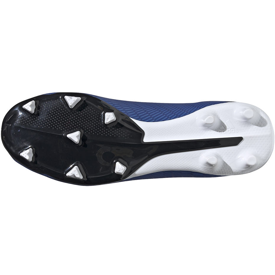 Buty piłkarskie adidas X 19.3 LL FG niebiesko-czarne EG7178 - obrazek 7