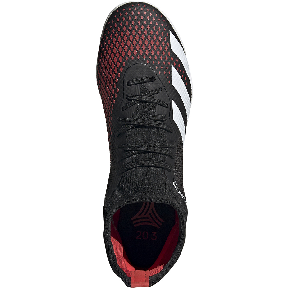 Buty piłkarskie adidas Predator 20.3 IN czarno-czerwone EF2209 - obrazek 2