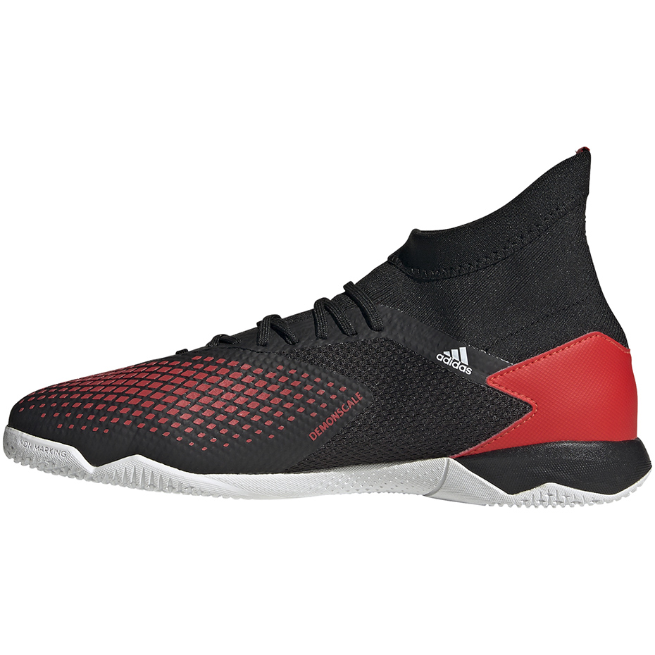 Buty piłkarskie adidas Predator 20.3 IN czarno-czerwone EF2209 - obrazek 3
