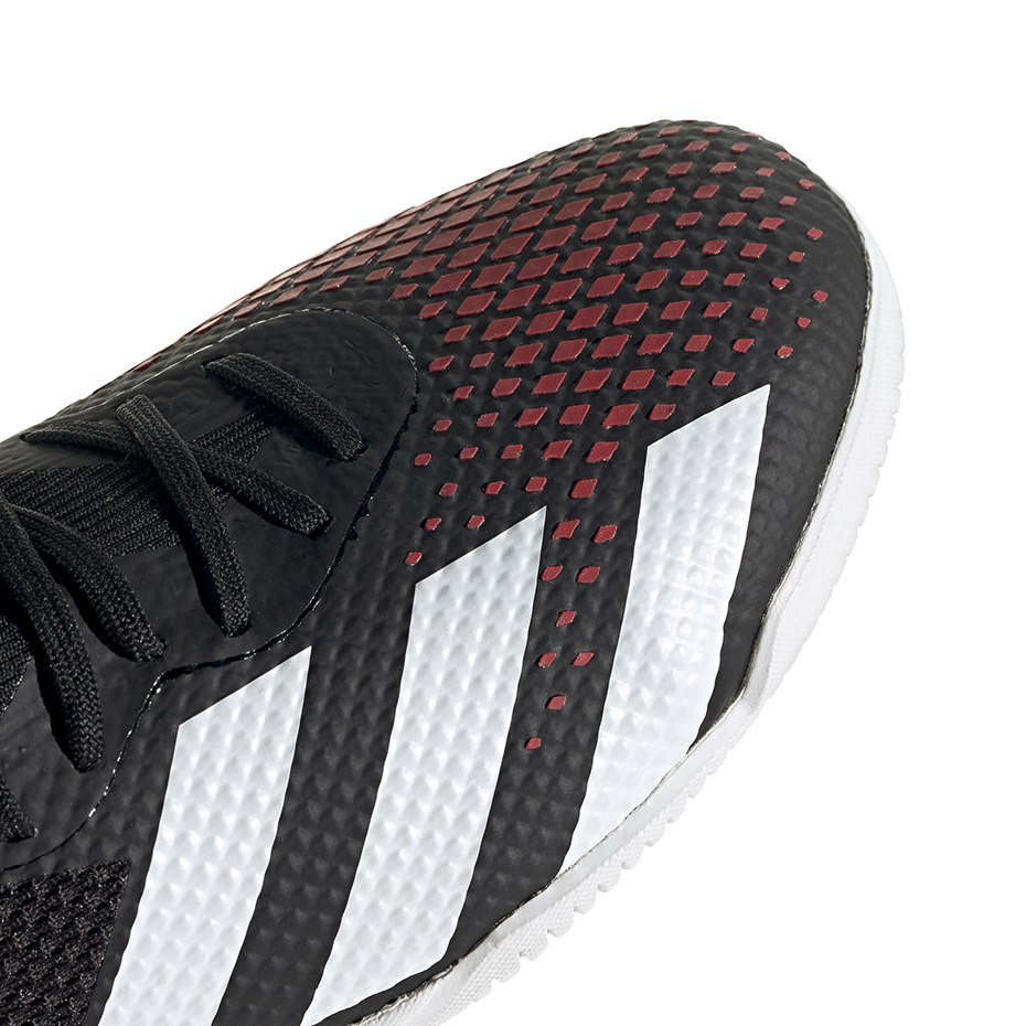Buty piłkarskie adidas Predator 20.3 IN czarno-czerwone EF2209 - obrazek 4