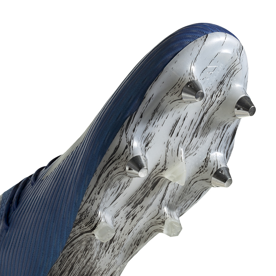 Buty piłkarskie adidas X 19.1 SG niebieskie EG7144 - obrazek 6