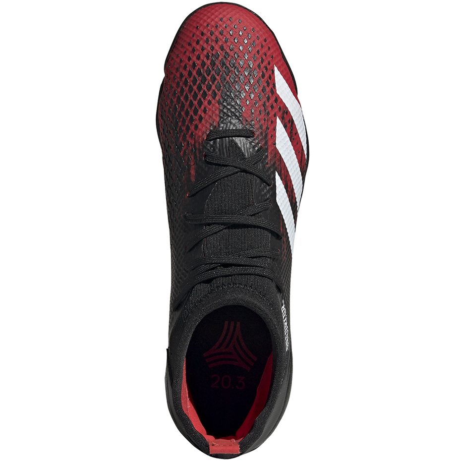Buty piłkarskie adidas Predator 20.3 TF czarno-czerwone EF2208 - obrazek 2