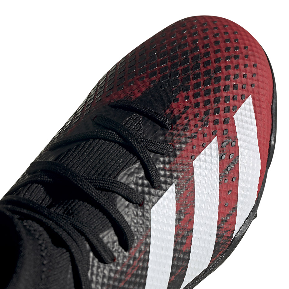 Buty piłkarskie adidas Predator 20.3 TF czarno-czerwone EF2208 - obrazek 3