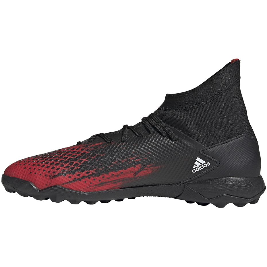 Buty piłkarskie adidas Predator 20.3 TF czarno-czerwone EF2208 - obrazek 4