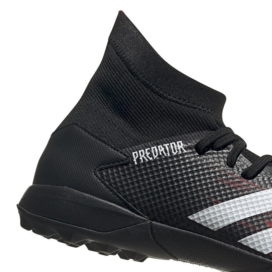 Buty piłkarskie adidas Predator 20.3 TF czarno-czerwone EF2208 - obrazek 5