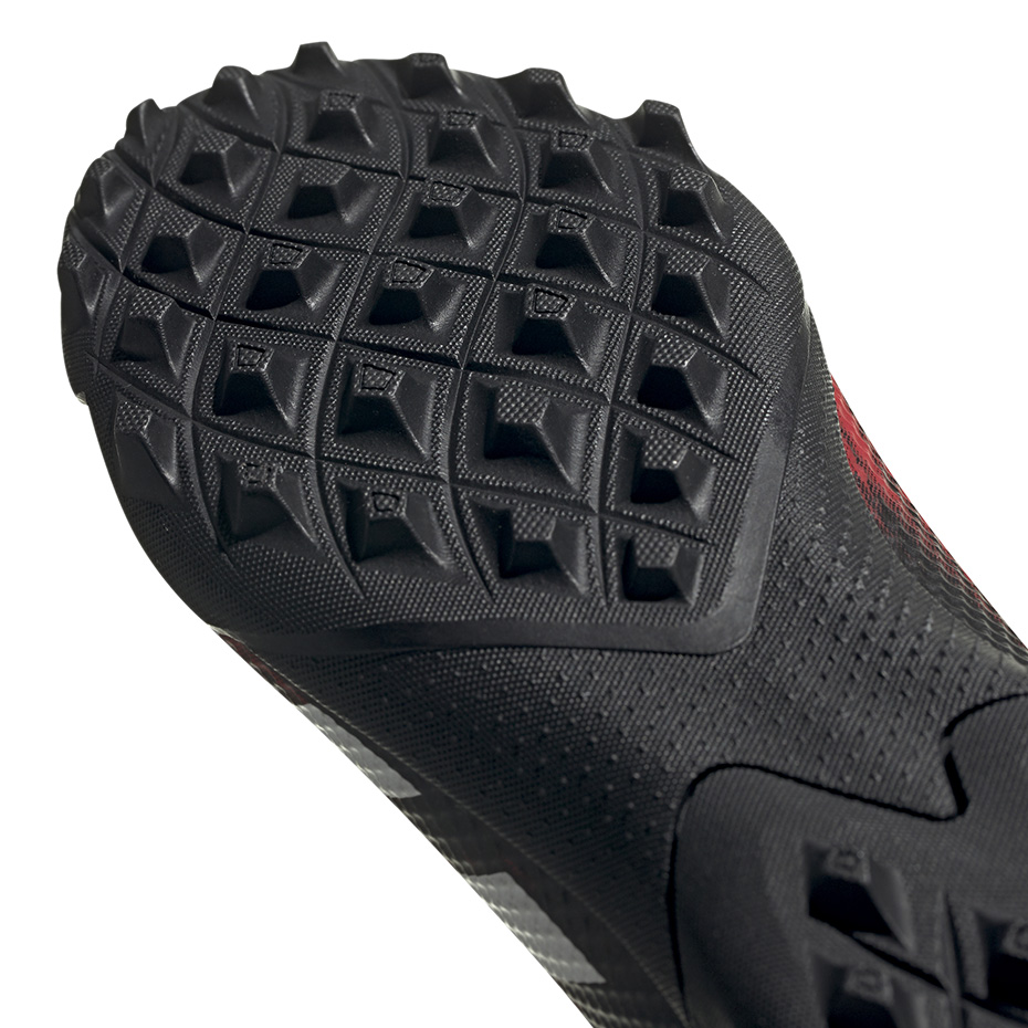 Buty piłkarskie adidas Predator 20.3 TF czarno-czerwone EF2208 - obrazek 6