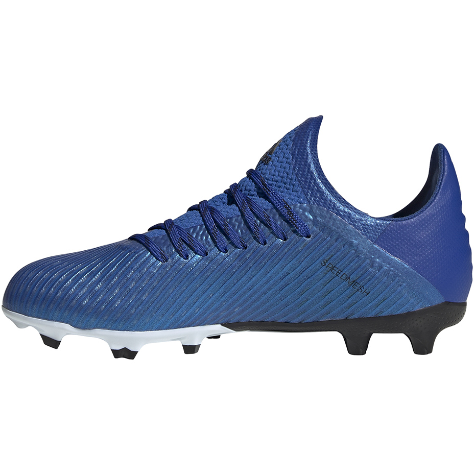 Buty piłkarskie adidas X 19.1 FG JR niebieskie EG7164 - obrazek 2