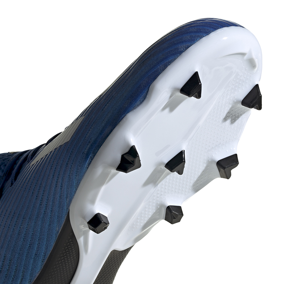 Buty piłkarskie adidas X 19.1 FG JR niebieskie EG7164 - obrazek 6