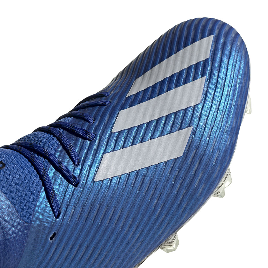 Buty piłkarskie adidas X 19.1 FG niebieskie EG7126 - obrazek 4