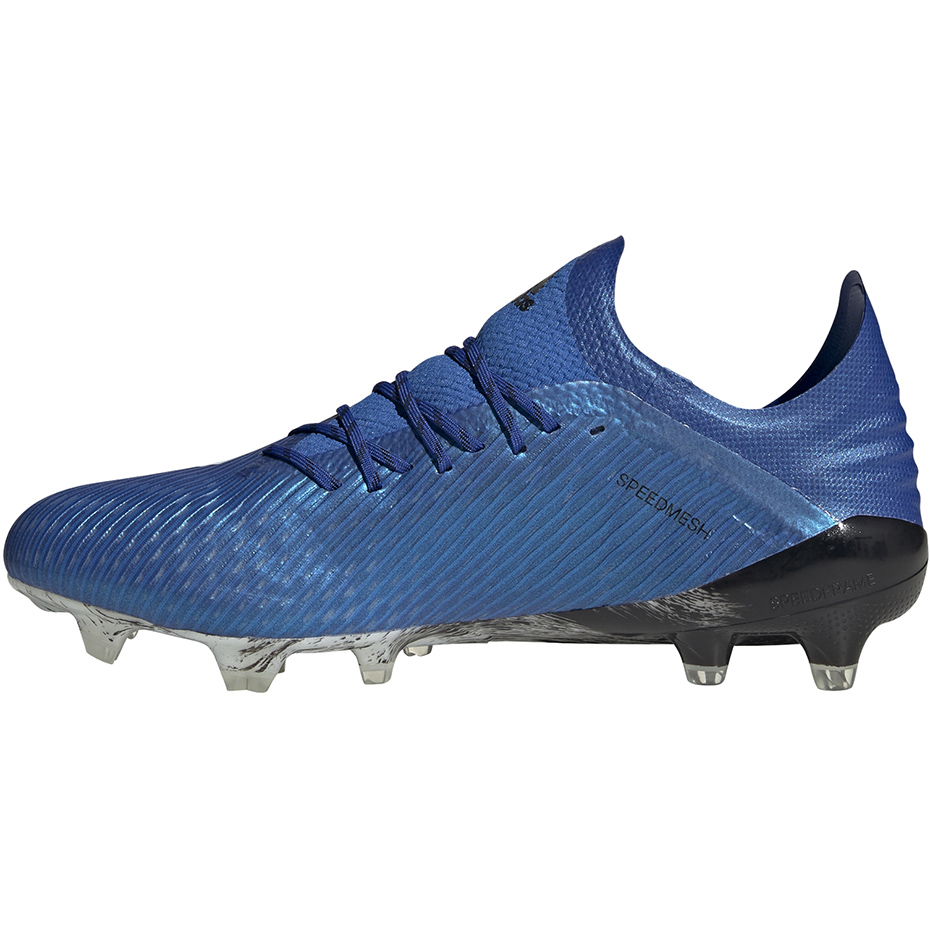 Buty piłkarskie adidas X 19.1 FG niebieskie EG7126 - obrazek 5