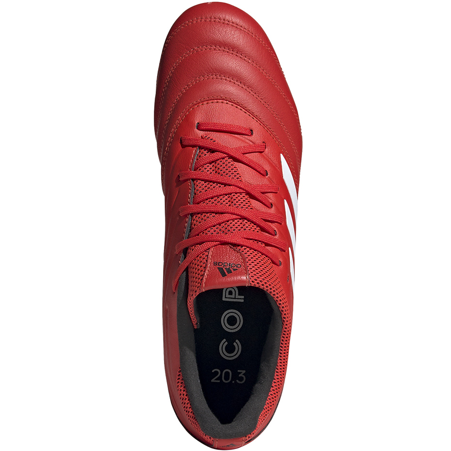 Buty piłkarskie adidas Copa 20.3 FG czerwone G28551 - obrazek 3