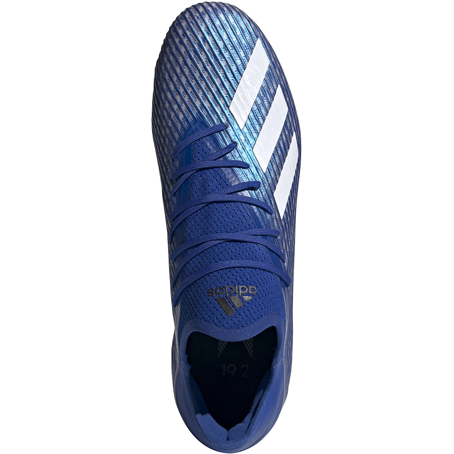 Buty piłkarskie adidas X 19.2 FG niebieskie EG7128 - obrazek 3