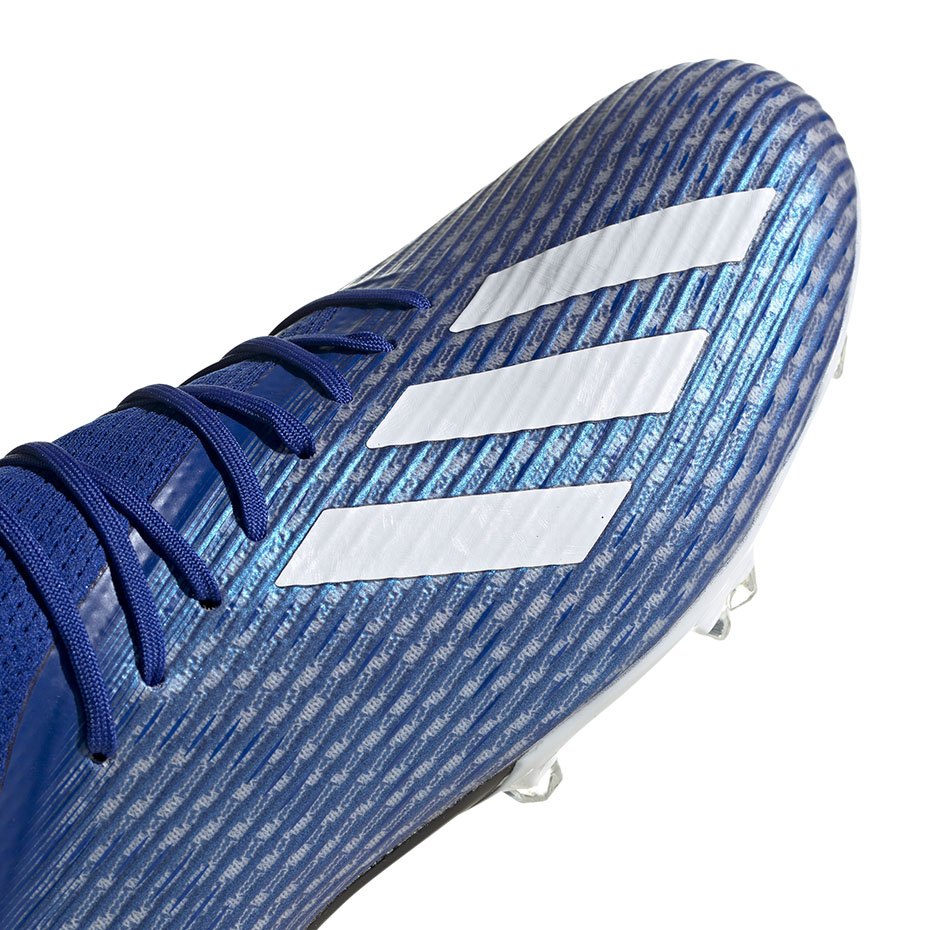 Buty piłkarskie adidas X 19.2 FG niebieskie EG7128 - obrazek 4
