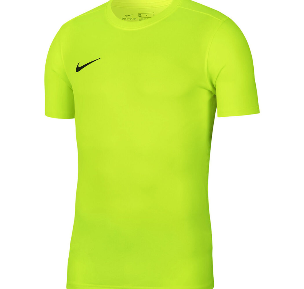 Koszulka dla dzieci Nike Dry Park VII JSY SS limonkowa BV6741 702