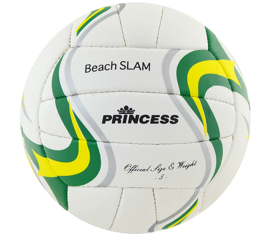 PIŁKA SIATKOWA PLAŻOWA SMJ PRINCESS SLAM biało/zielona roz 5