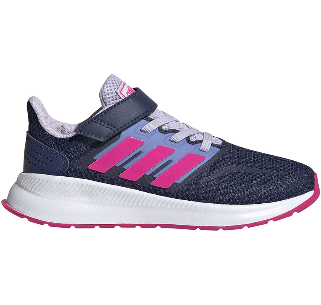 Buty dla dzieci adidas Runfalcon C granatowo-różowe EG6148