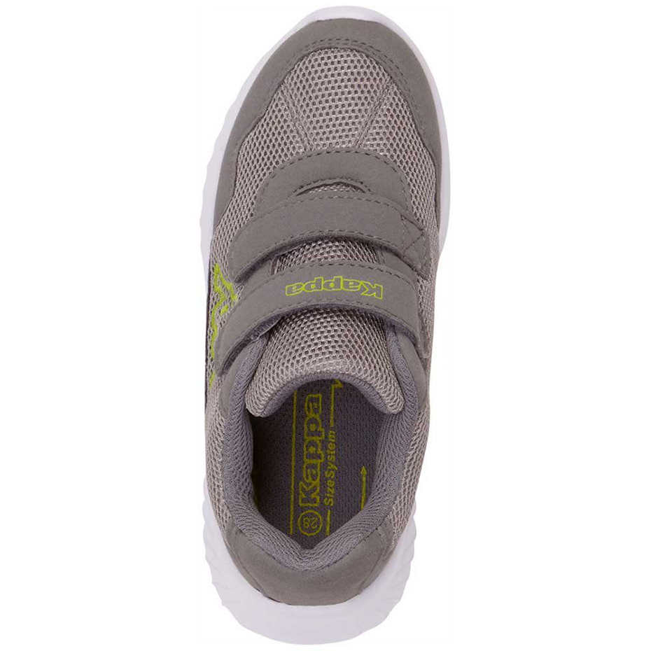 Buty dla dzieci Kappa Cracker II K szaro-limonkowe 260647K 1633 - obrazek 2