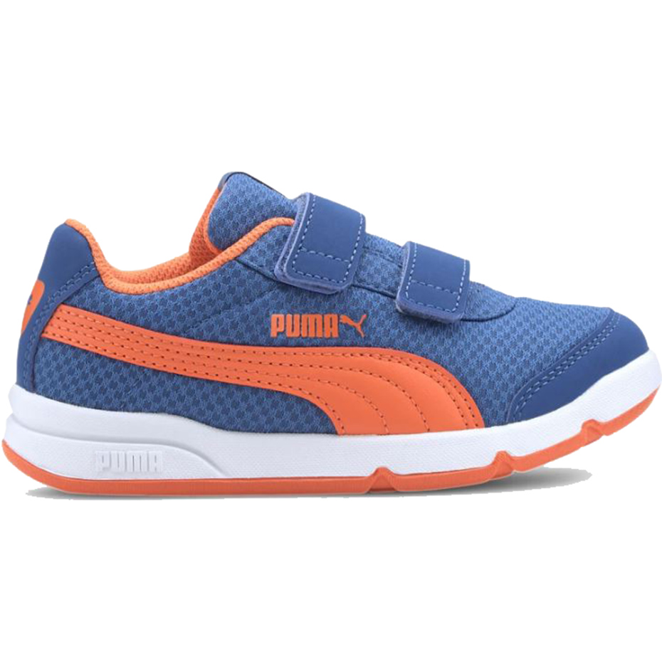 Buty dla dzieci Puma Stepfleex 2 Mesh VE V PS niebiesko-pomarańczowe 192524 09