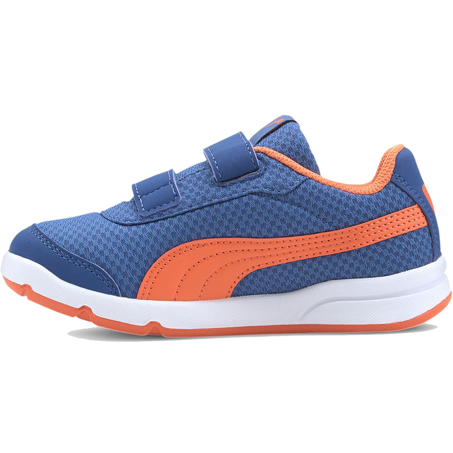 Buty dla dzieci Puma Stepfleex 2 Mesh VE V PS niebiesko-pomarańczowe 192524 09 - obrazek 3
