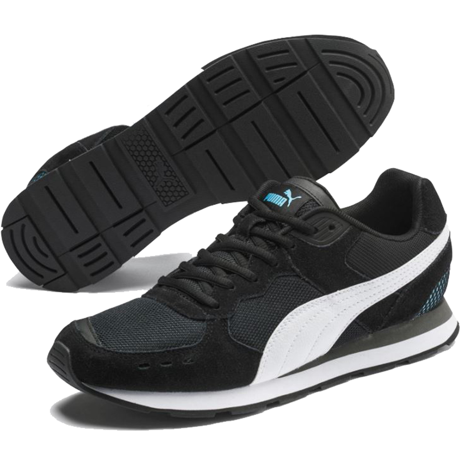 Buty męskie Puma Vista czarno-biało-niebieskie 369365 14 - obrazek 4