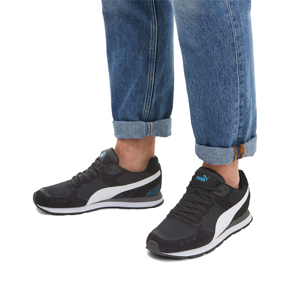 Buty męskie Puma Vista czarno-biało-niebieskie 369365 14 - obrazek 6