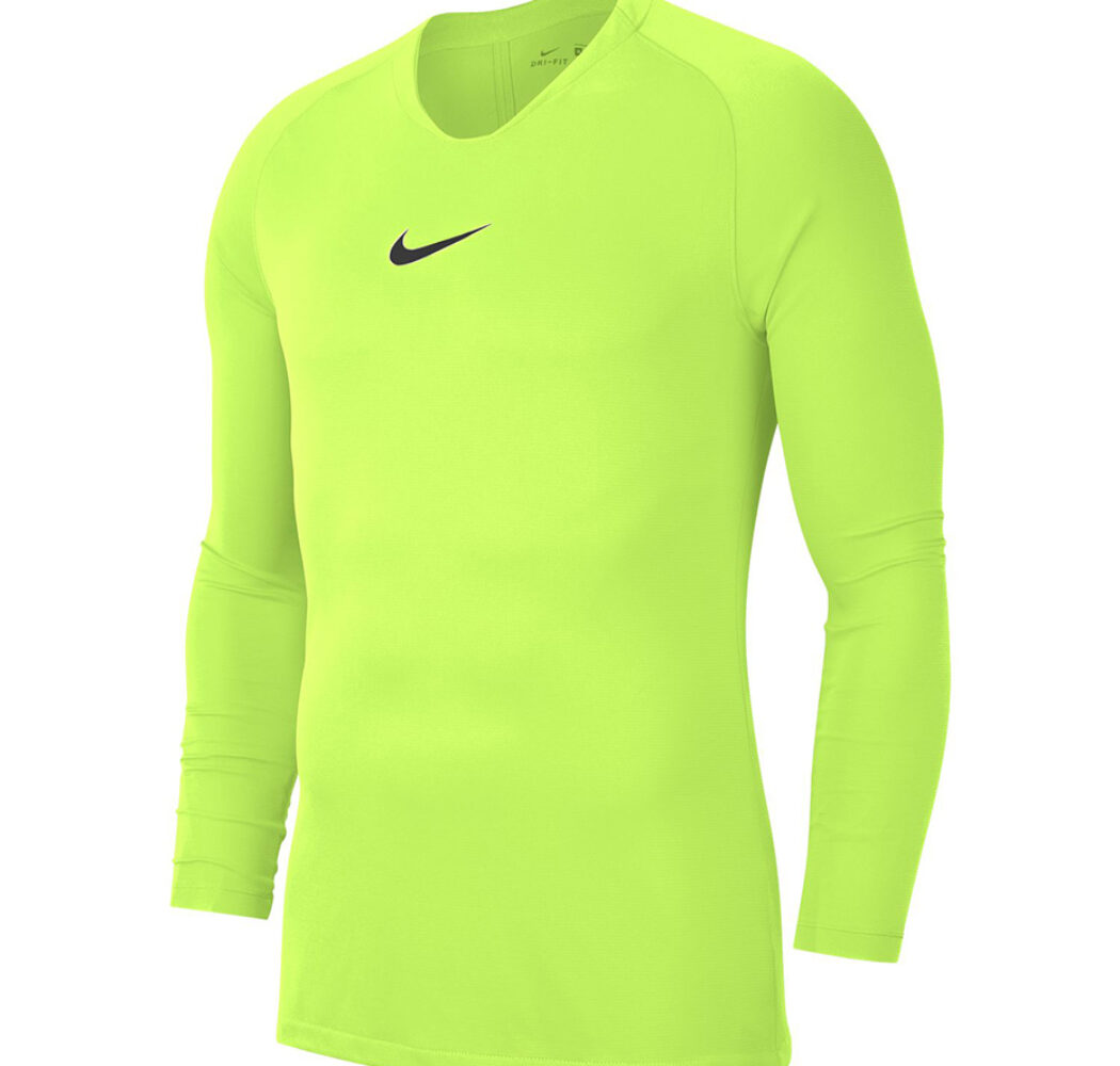 Koszulka męska Nike Dry Park First Layer JSY LS limonkowa AV2609 702