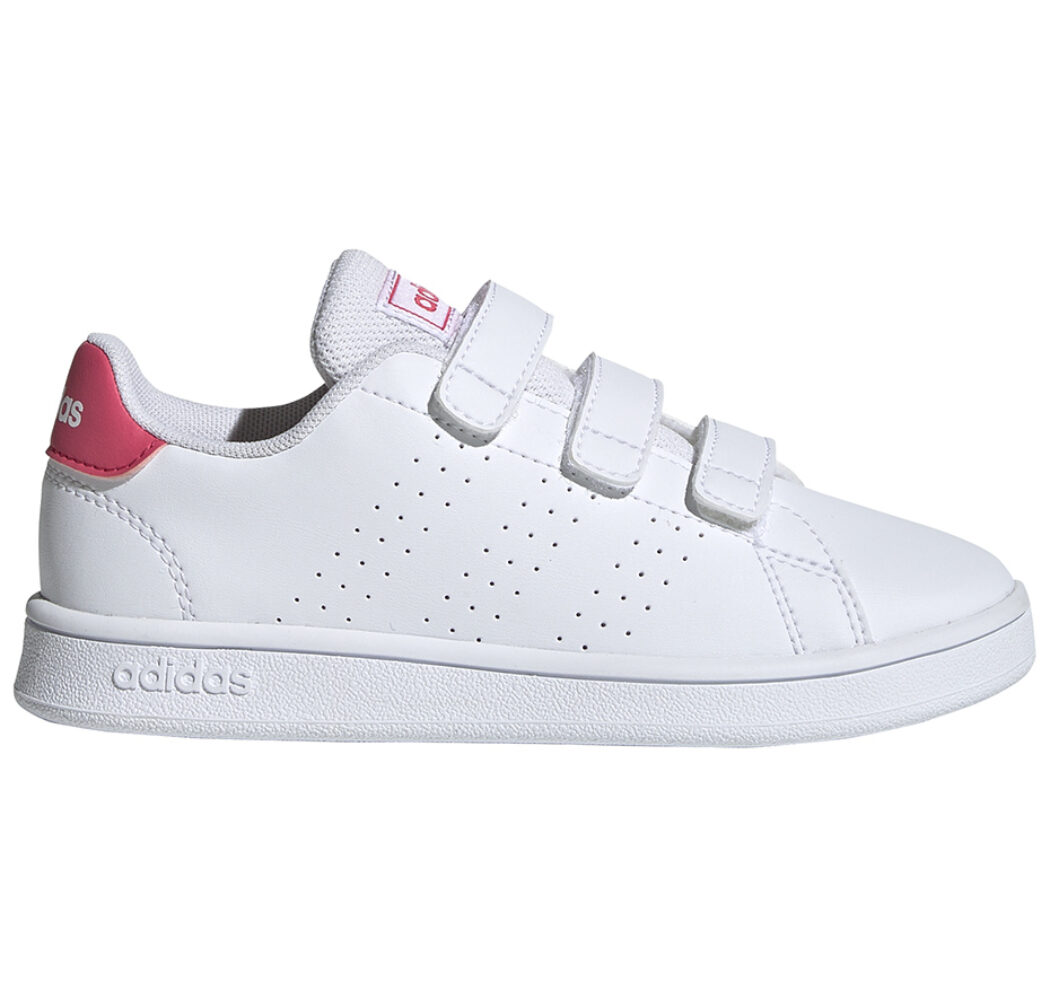 Buty dla dzieci adidas Advantage C biało-różowe EF0221