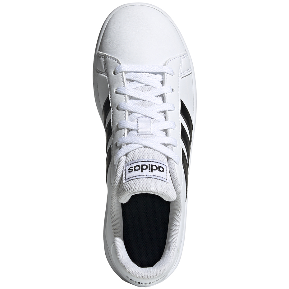 Buty dla dzieci adidas Grand Court K biało-czarne EF0103 - obrazek 2