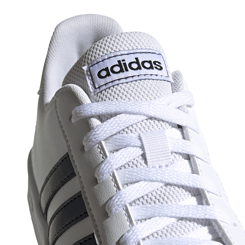 Buty dla dzieci adidas Grand Court K biało-czarne EF0103 - obrazek 3