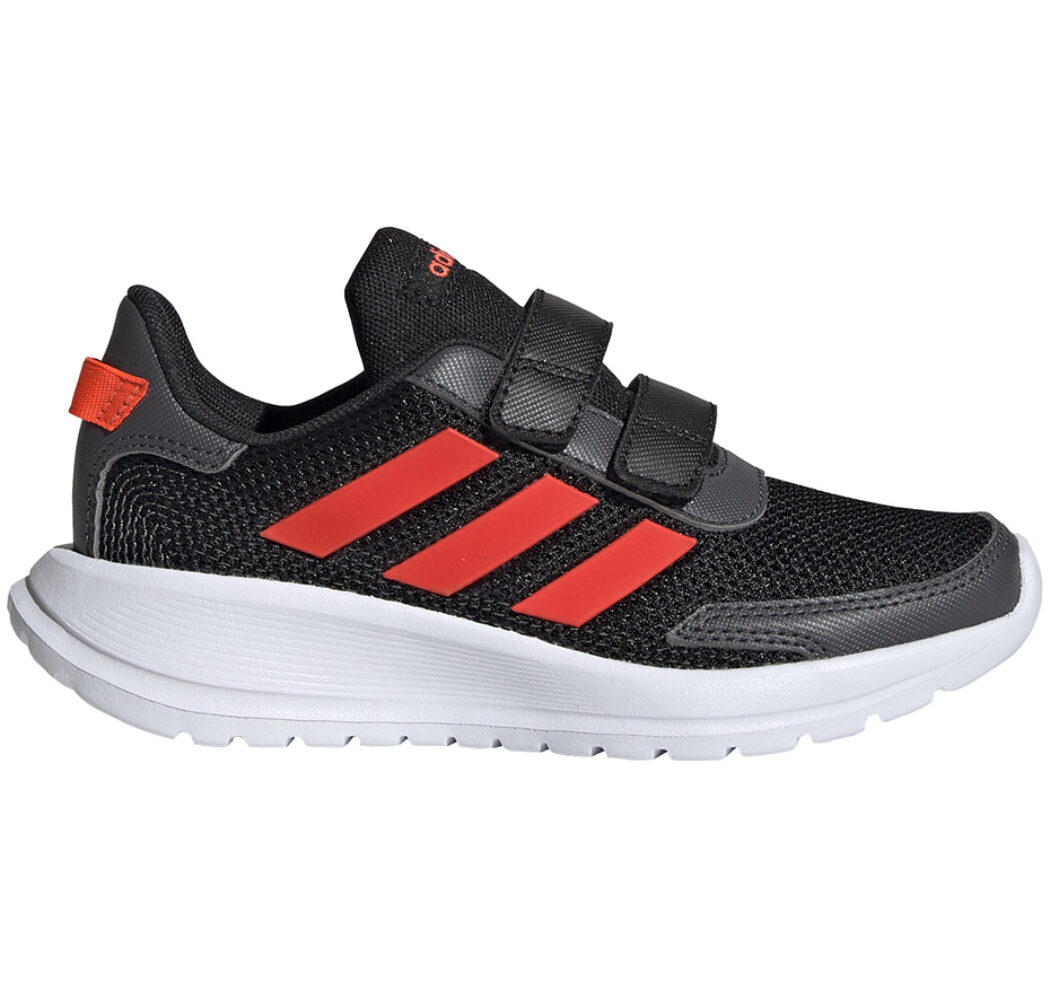 Buty dla dzieci adidas Tensaur Run C czarno-czerwone EG4143