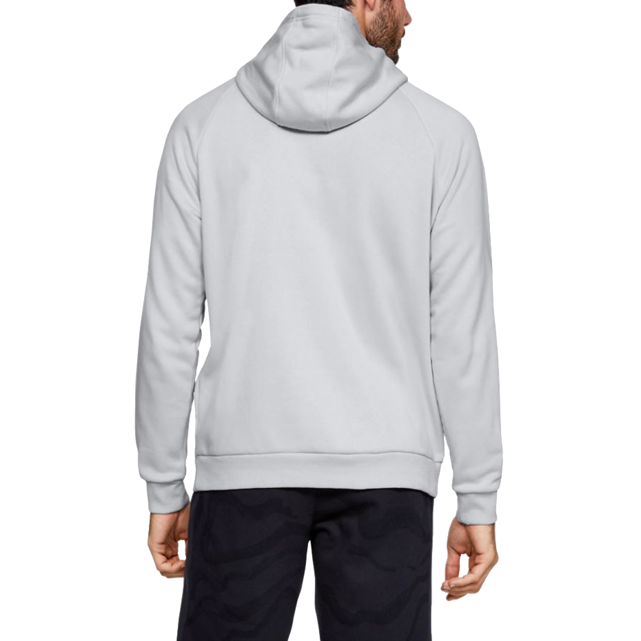 Bluza męska Under Armour Rival Fleece Logo Hoodie jasnoszara 1345628 014 - obrazek 5